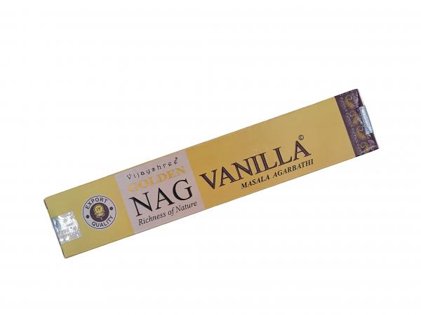 Vanille Golden Nag - Premium Räucherstäbchen - Vijayshree